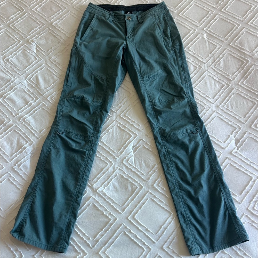 Kuhl Women's Teal Straight Leg Pants Sz 2 Hiking